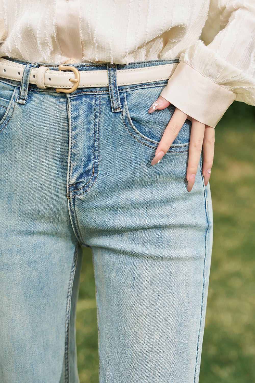 여성을위한 데님 청바지