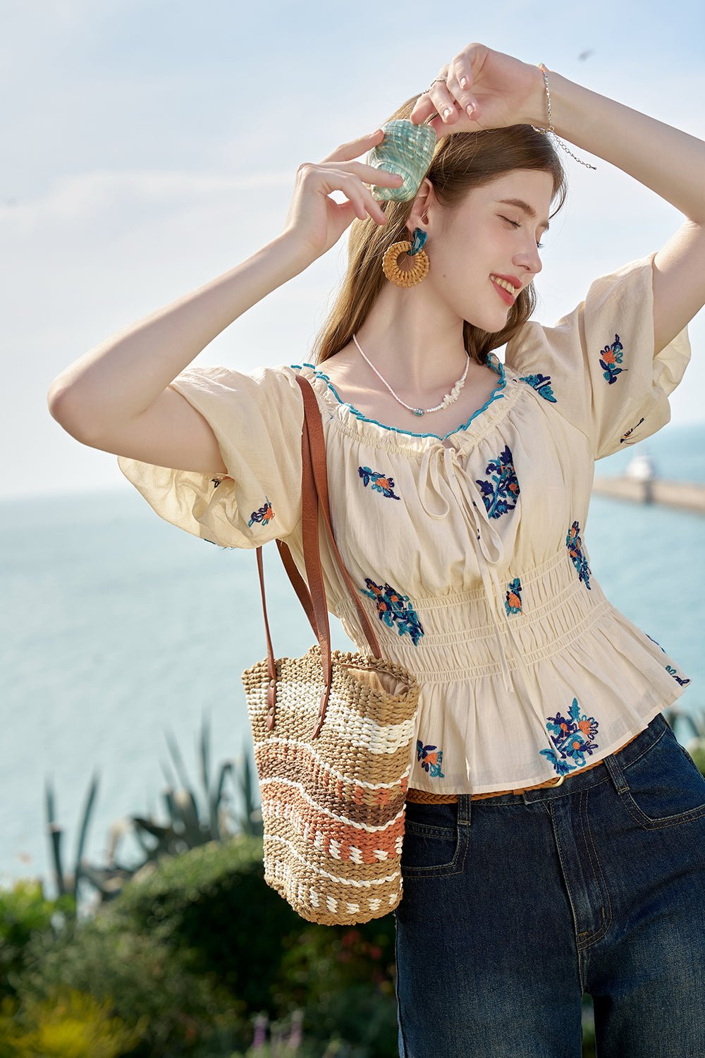 100% 純棉女襯衫