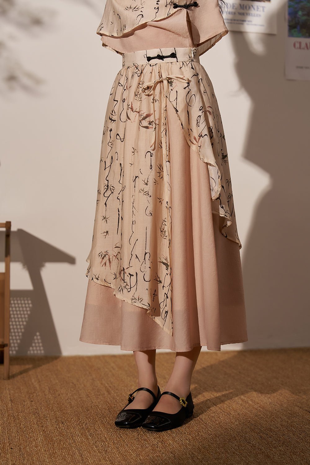 Puff Sleeve Blouse and Maxi Skirt Set Separately Sold - Mishow