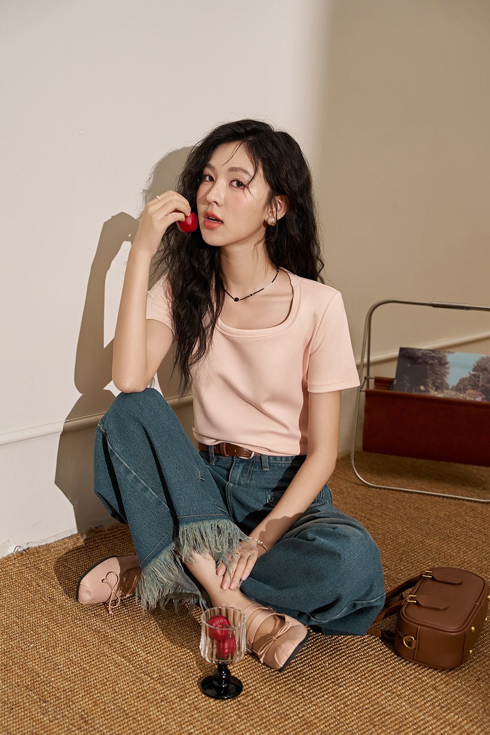 T-shirt ramping untuk wanita