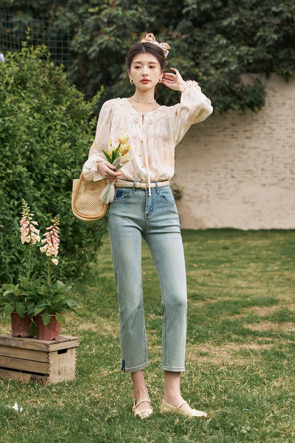 여성을위한 데님 청바지