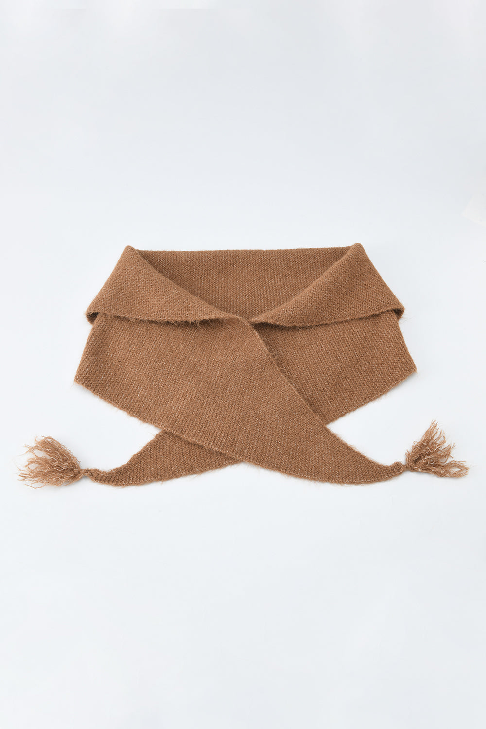 여성용 니트 셔츠 + 숄