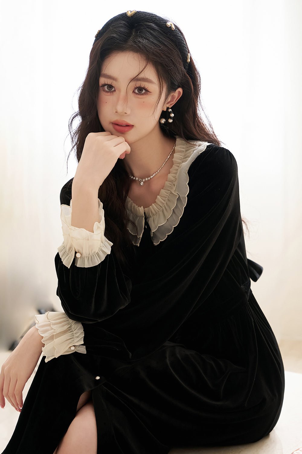 Solid Midi Dress for Women