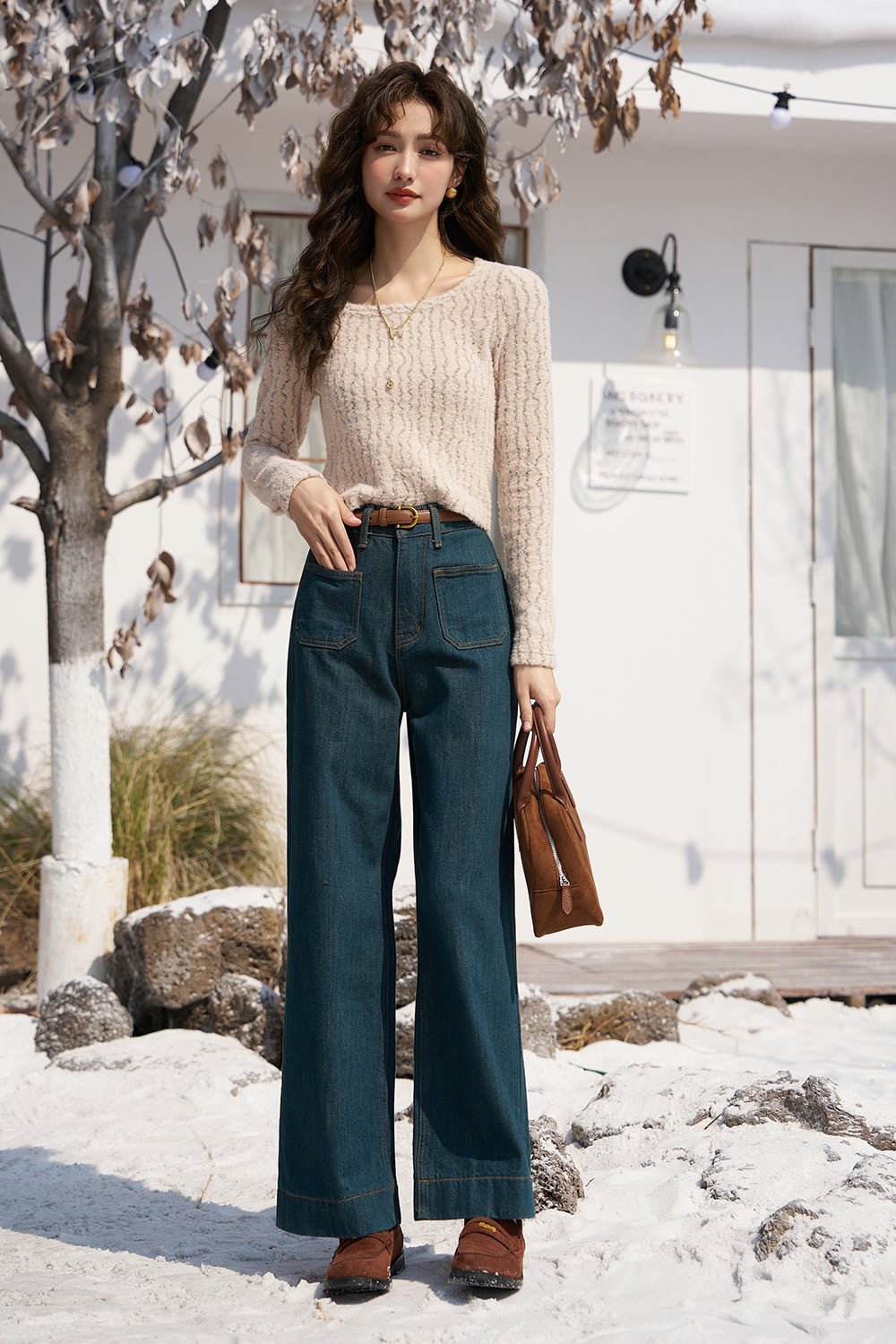 Jeans Denim Tebal untuk Wanita