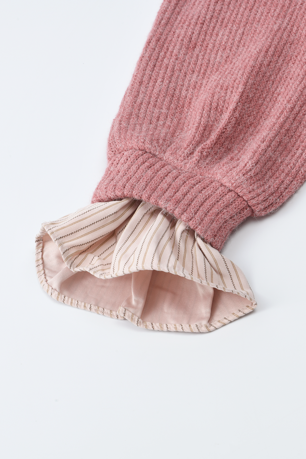 Kemeja Rajutan Dua Potong Palsu untuk Wanita