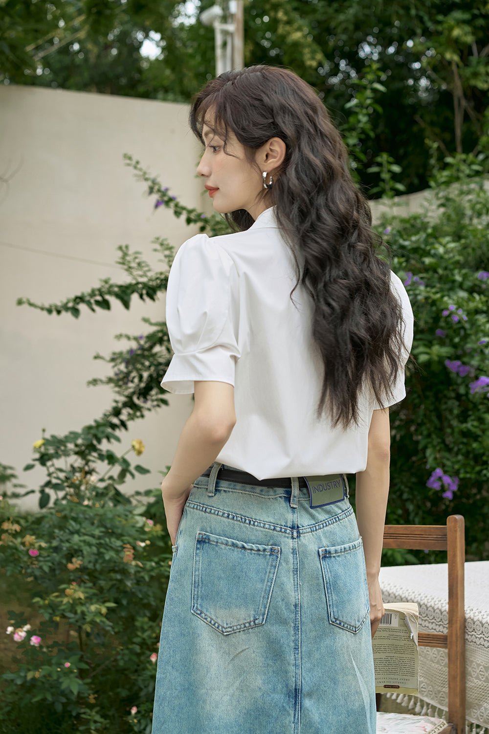 여성 단단한 통근 셔츠