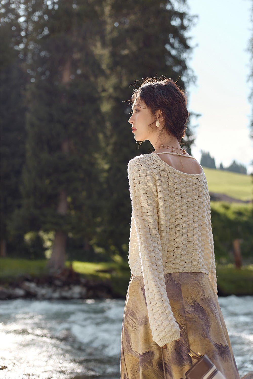 여성용 니트 셔츠