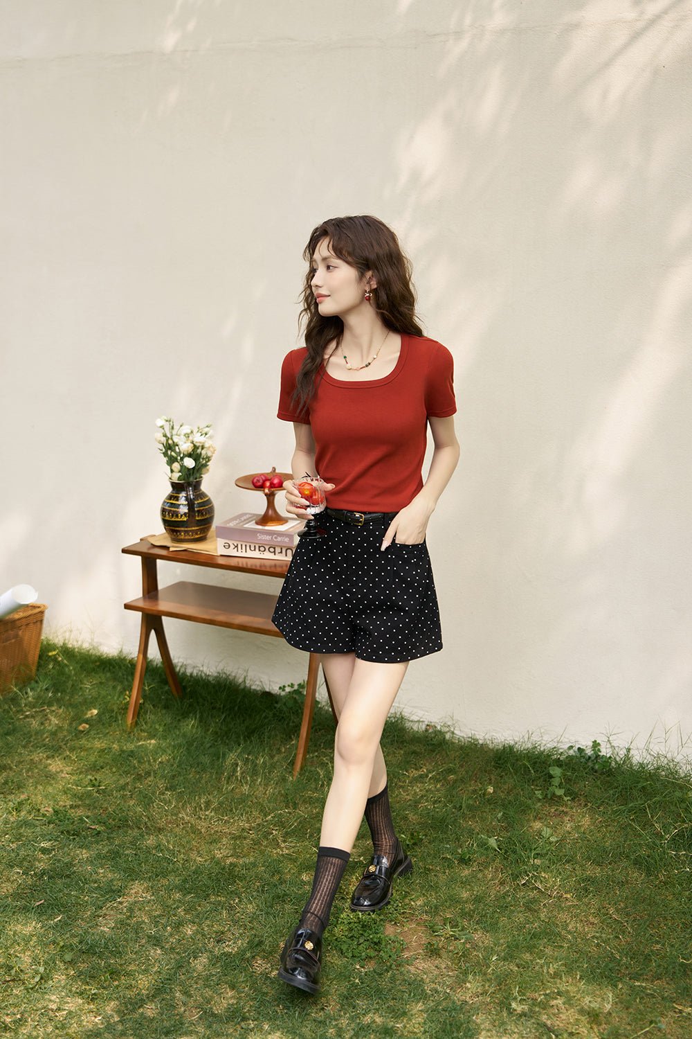 T-shirt ramping untuk wanita