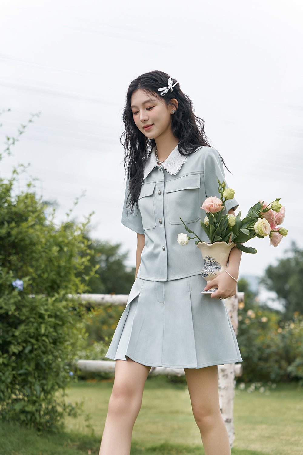 ชุดเสื้อโค้ตและกระโปรงขายแยกกัน