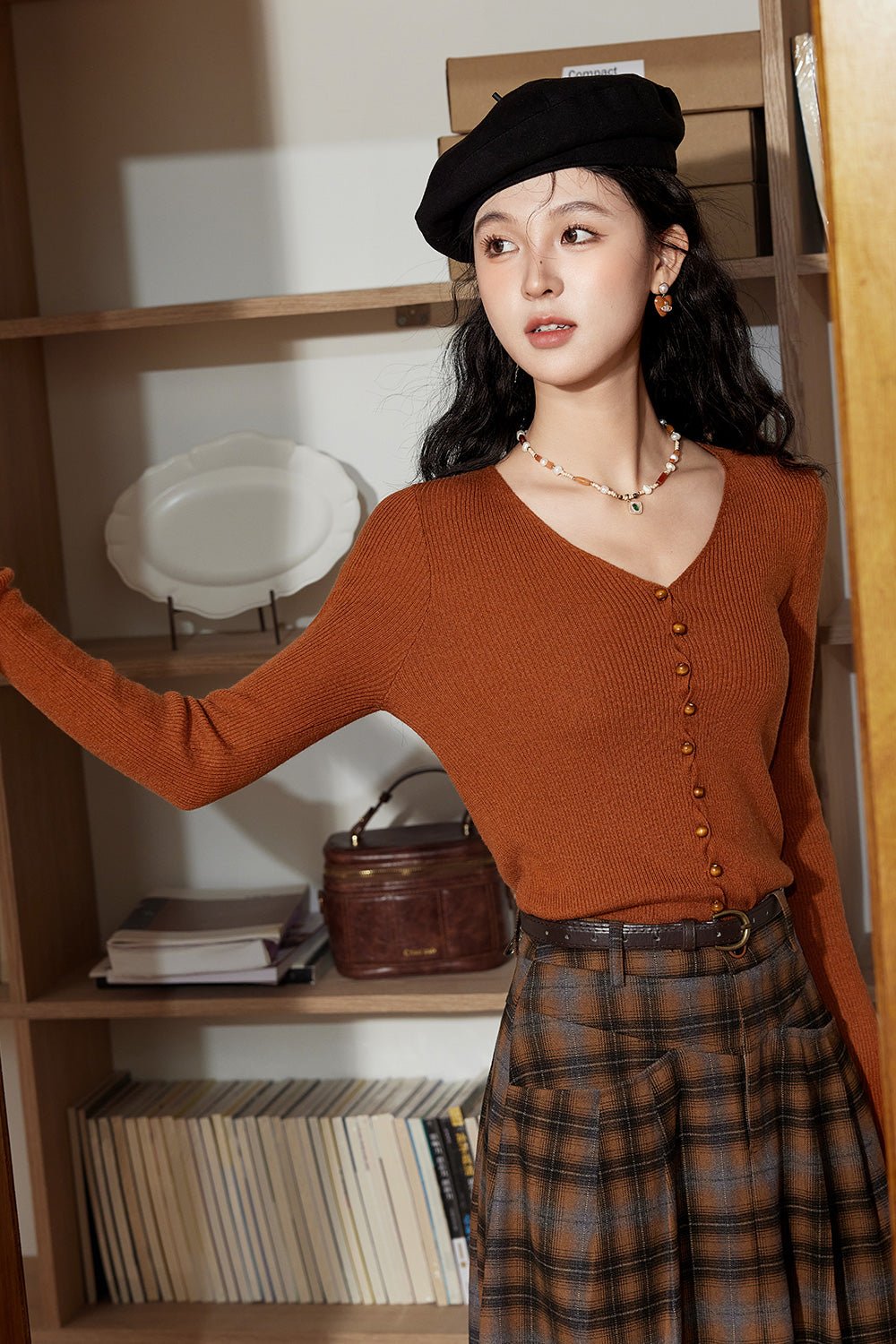 Áo Sơ Mi Nữ Dệt Kim