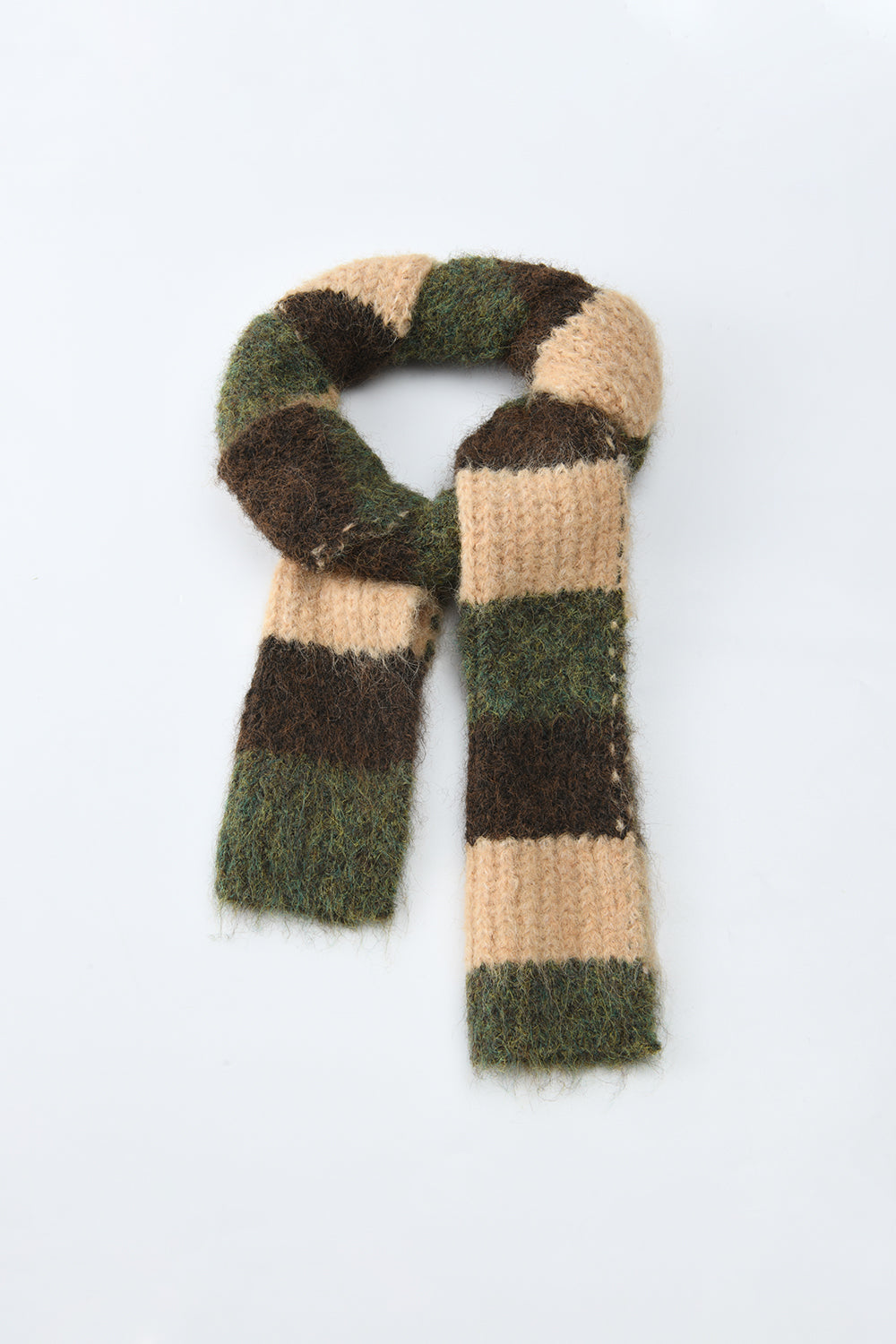 여성용 니트 셔츠+스카프