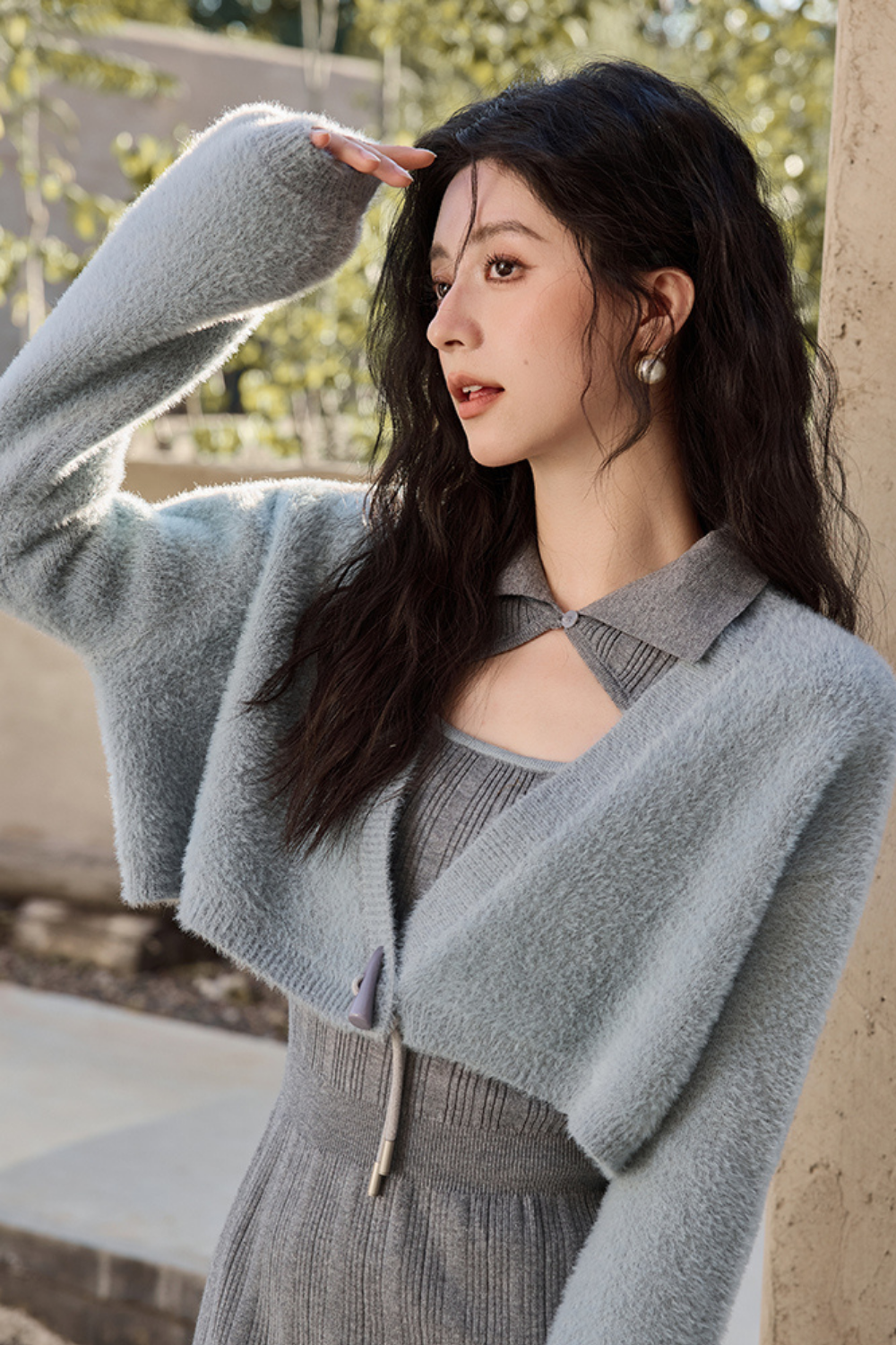카디건과 스커트 세트 별도 판매