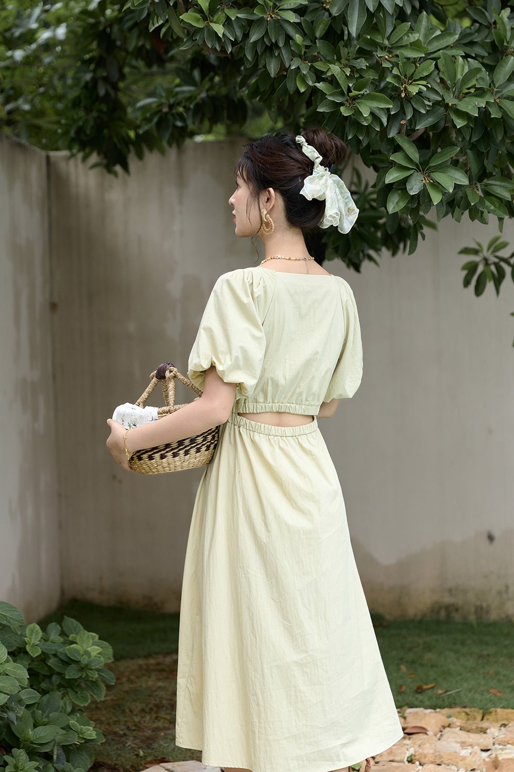ชุดเดรสยาวทรงเอไลน์สำหรับผู้หญิง