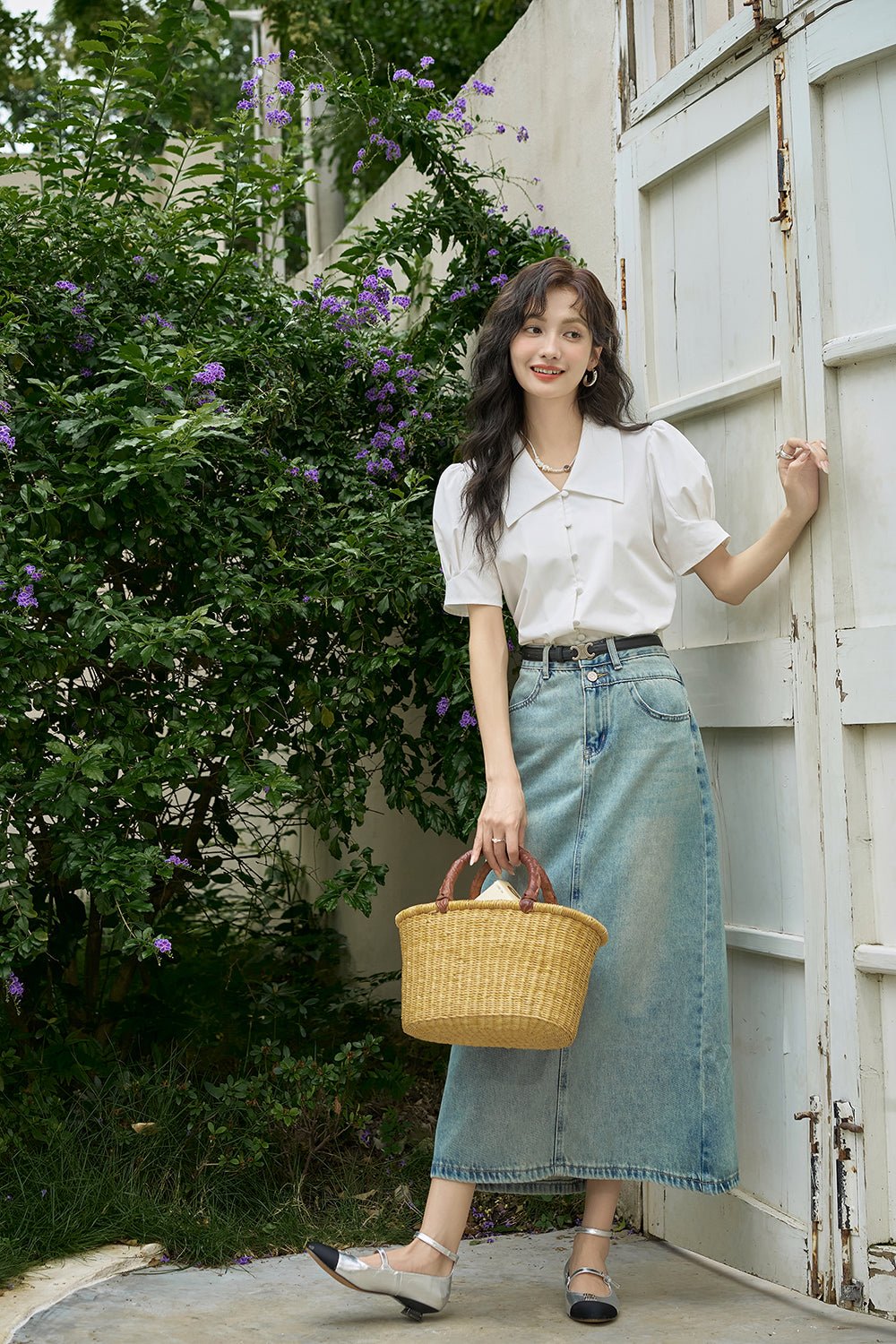 여성 단단한 통근 셔츠