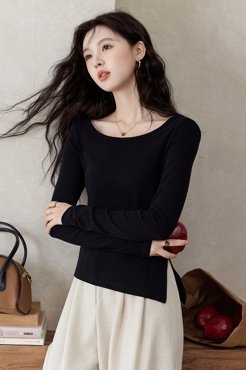 เสื้อยืดแขนยาวสำหรับผู้หญิง