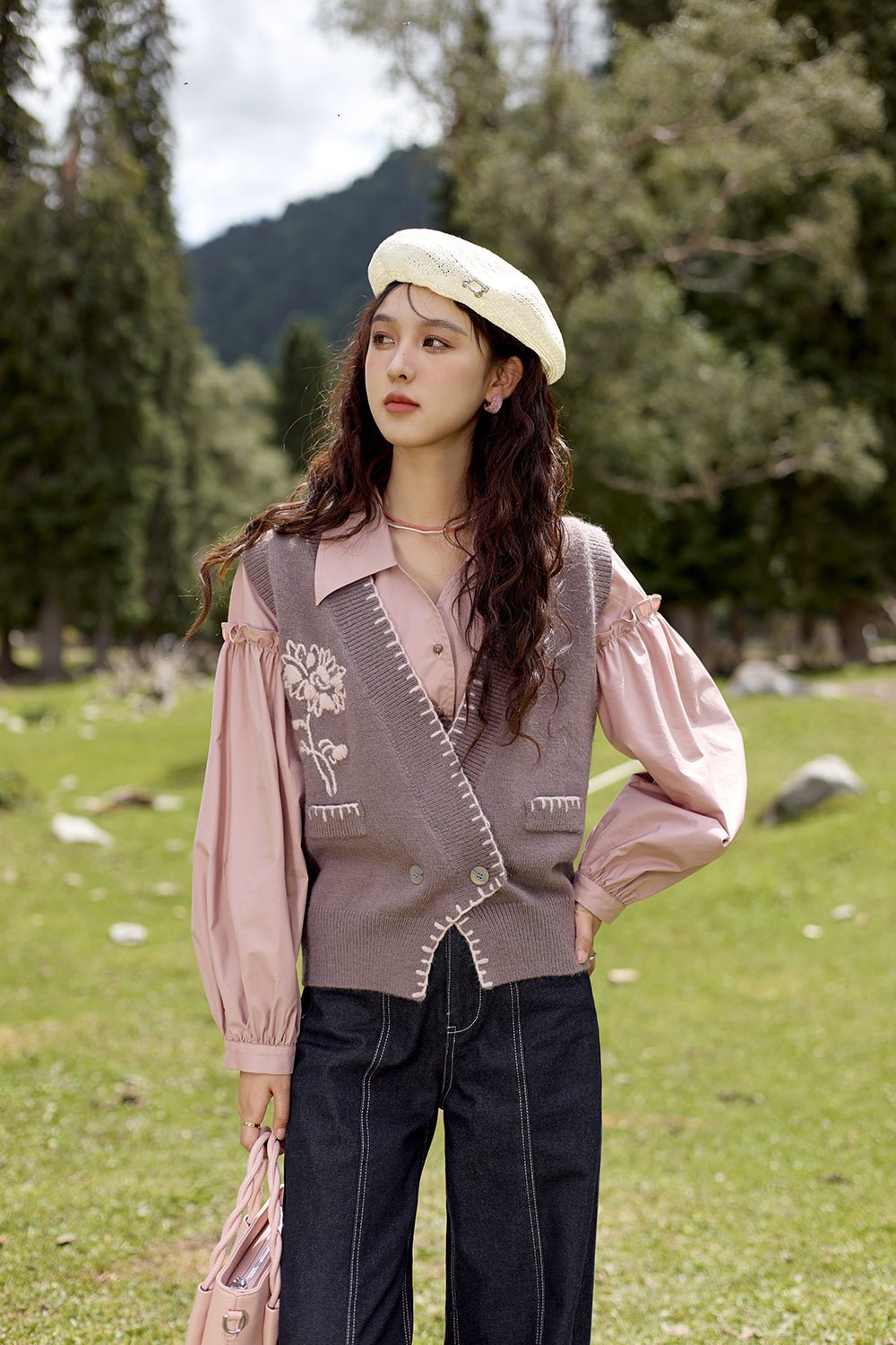 Áo len dệt kim cho nữ