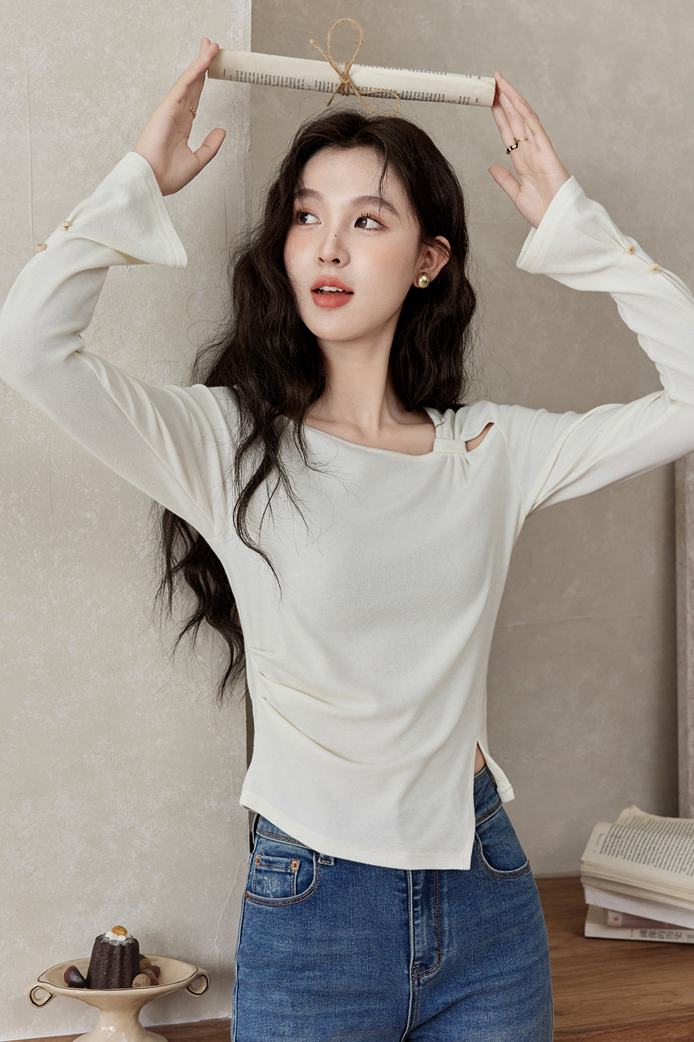 เสื้อยืดแขนยาวสำหรับผู้หญิง