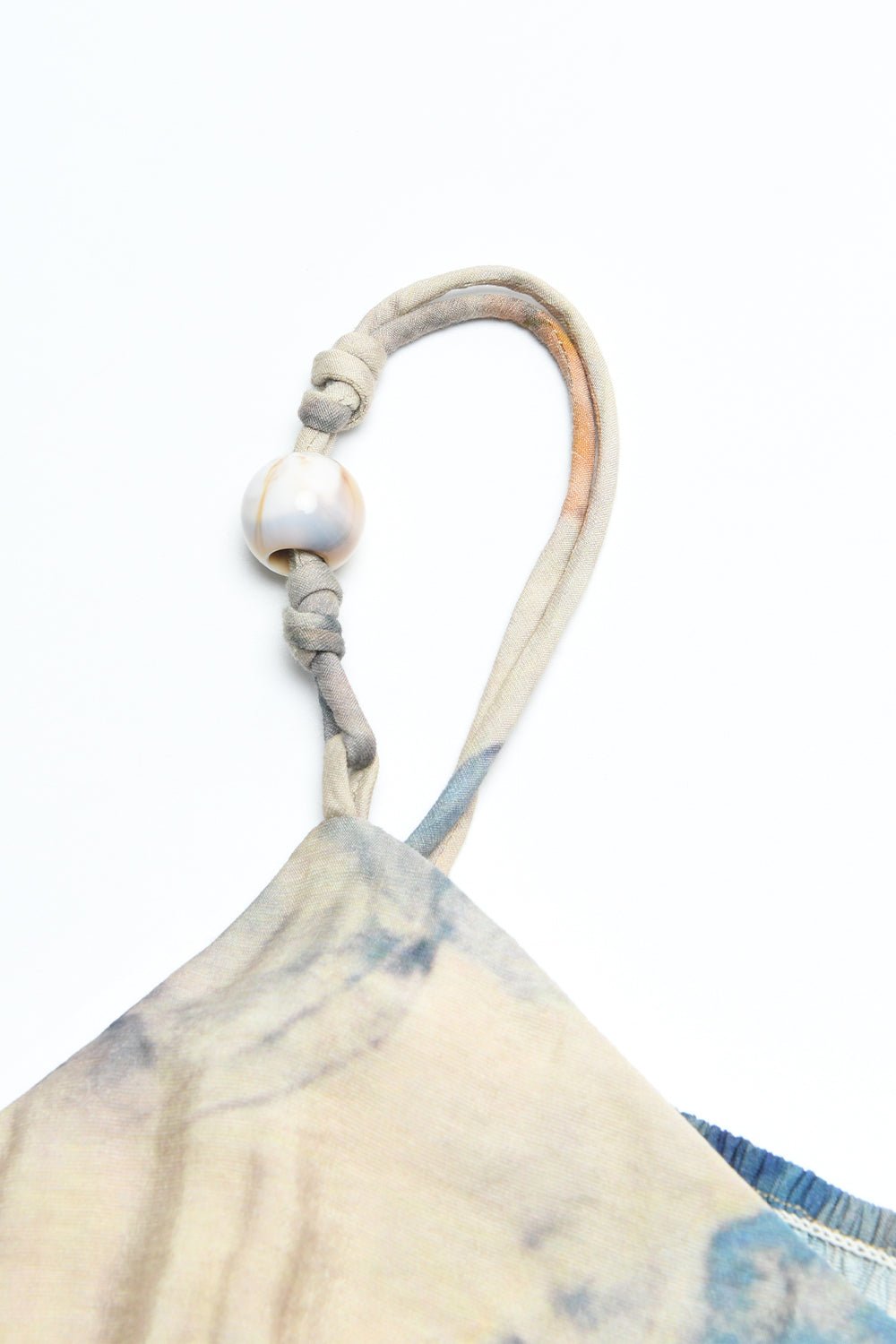 Gaun Tali Maxi Spaghetti Bunga Wanita