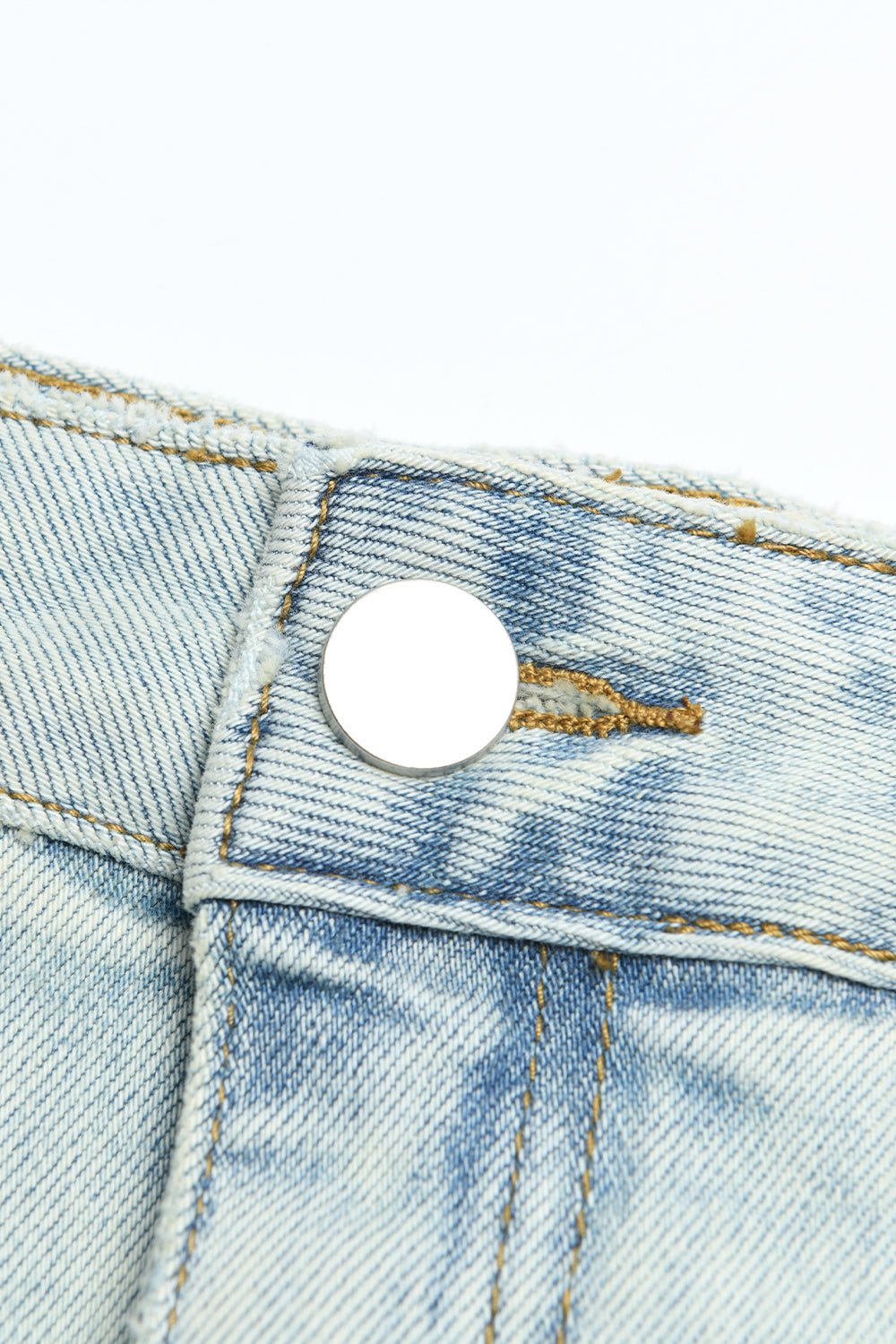 Wanita Pinggang Tinggi Rok Denim Panjang