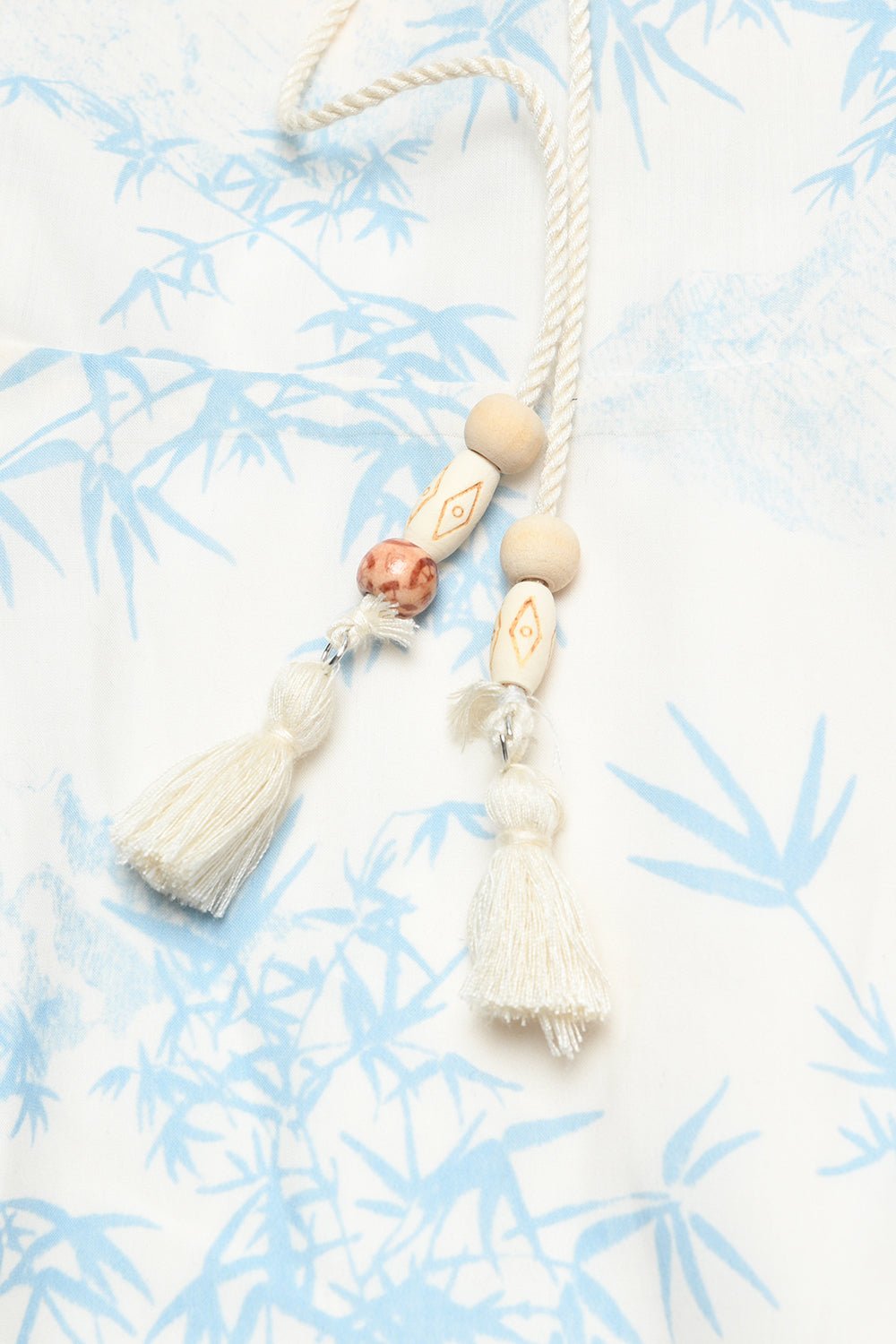 여자 블루 플로랄 미디 원피스