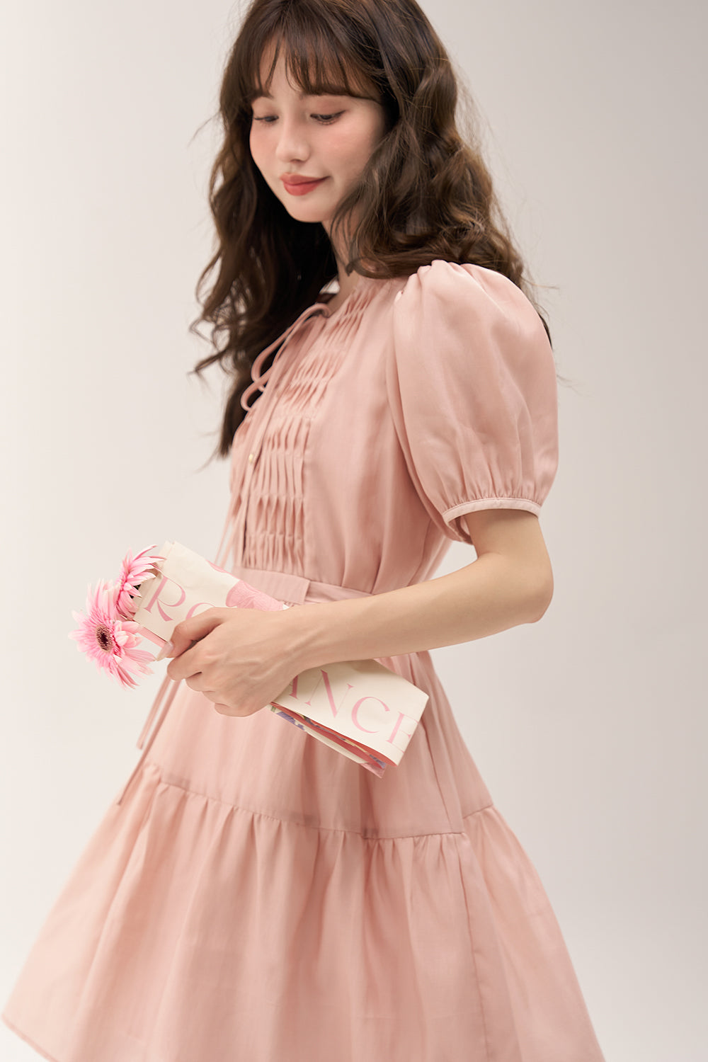 Gaun Midi A-line untuk Wanita