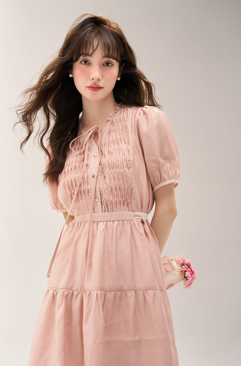 Gaun Midi A-line untuk Wanita