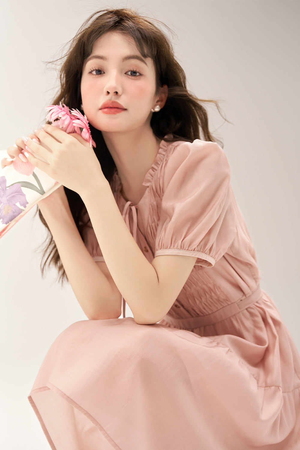 Gaun Midi A-line untuk Wanita