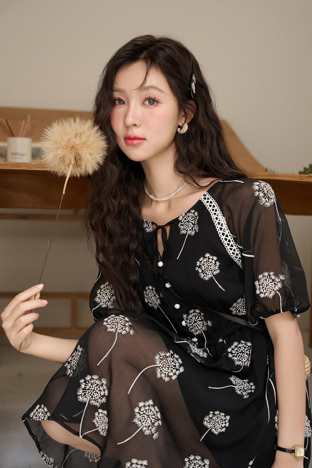 Váy midi chữ A cho nữ