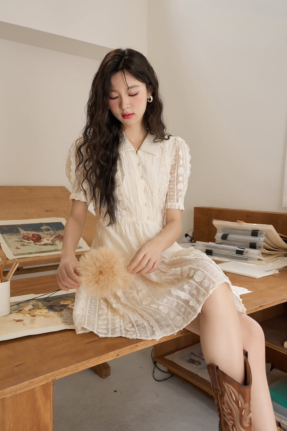 A-line Midi Dress for Women