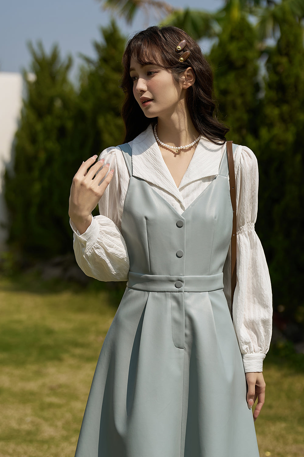 Váy da dây mảnh cho nữ