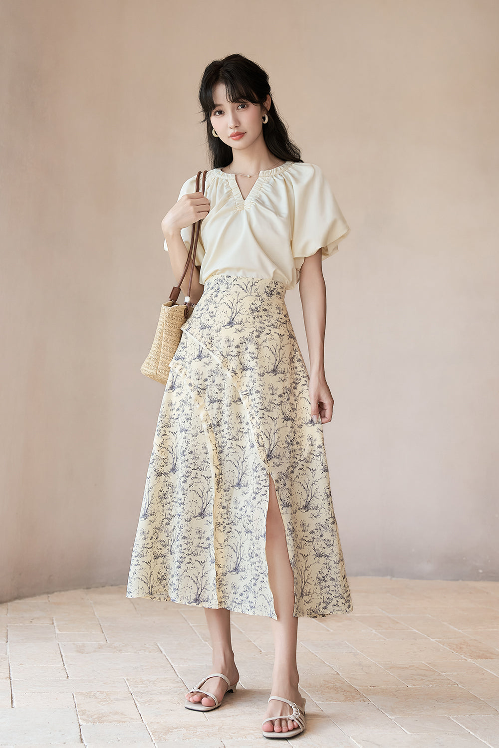 A Line Maxi Skirt for Women
