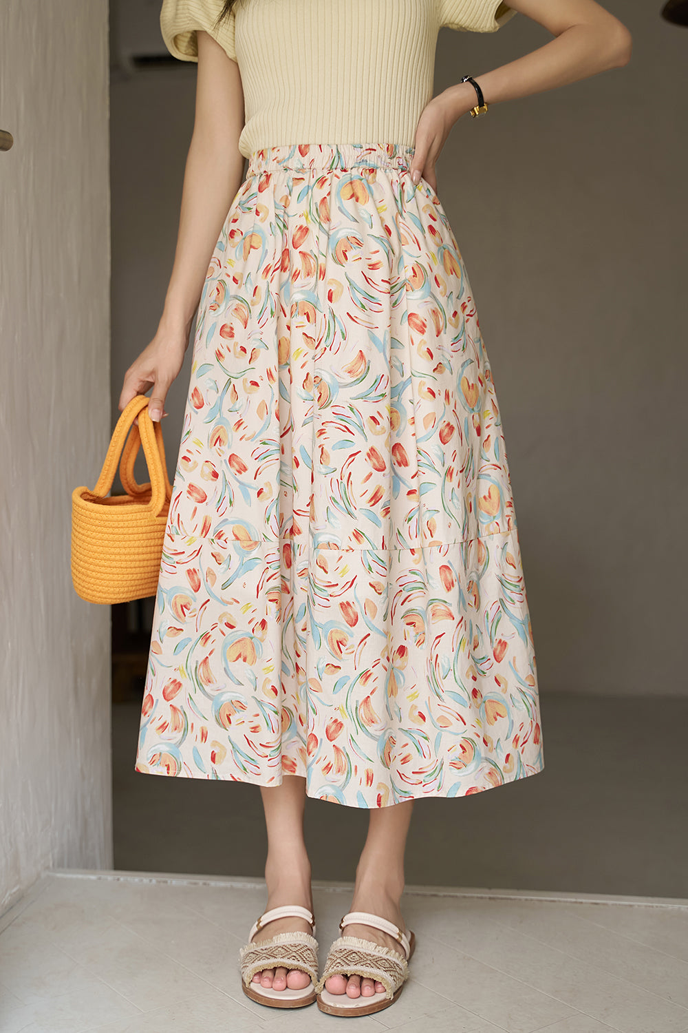 A Line Maxi Skirt for Women
