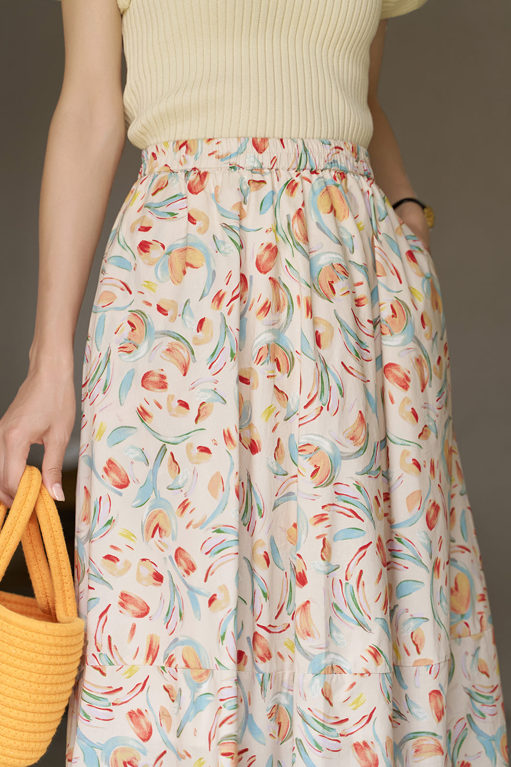 A Line Maxi Skirt for Women