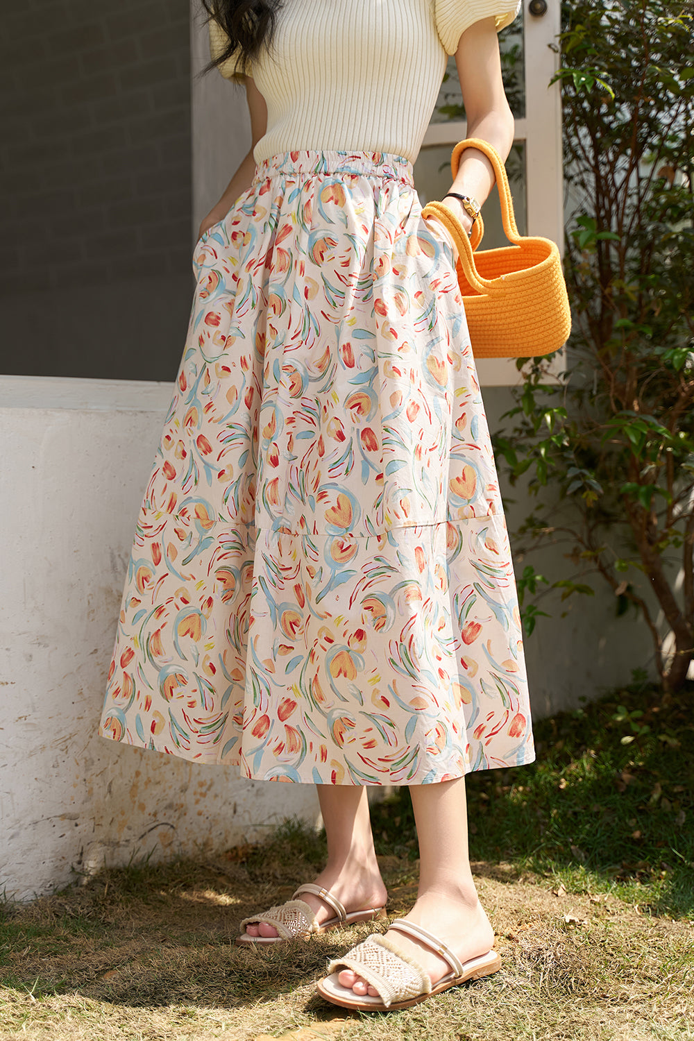 A Line Maxi Skirt for Women