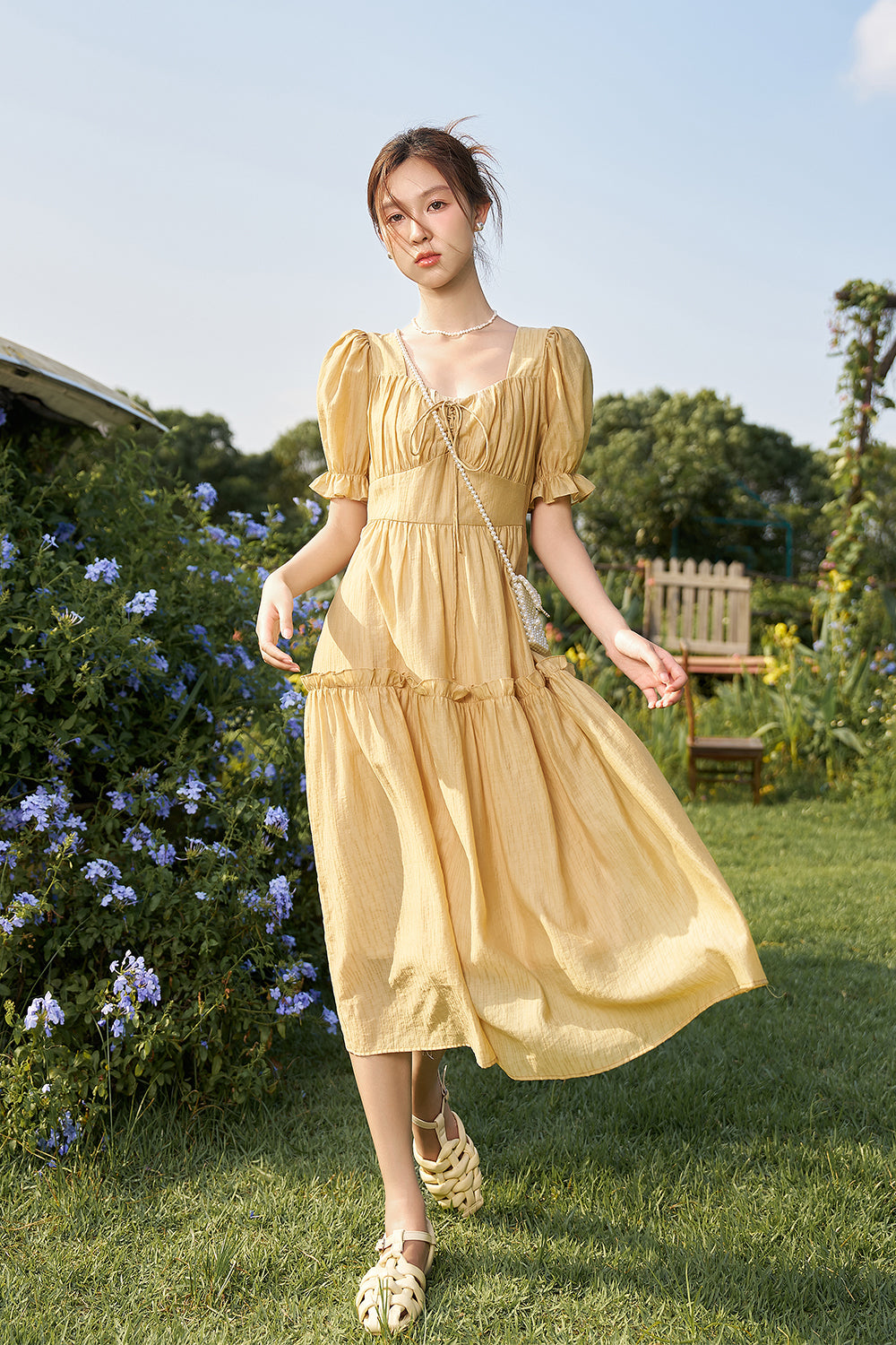 A-line Floral Maxi Dress for Women