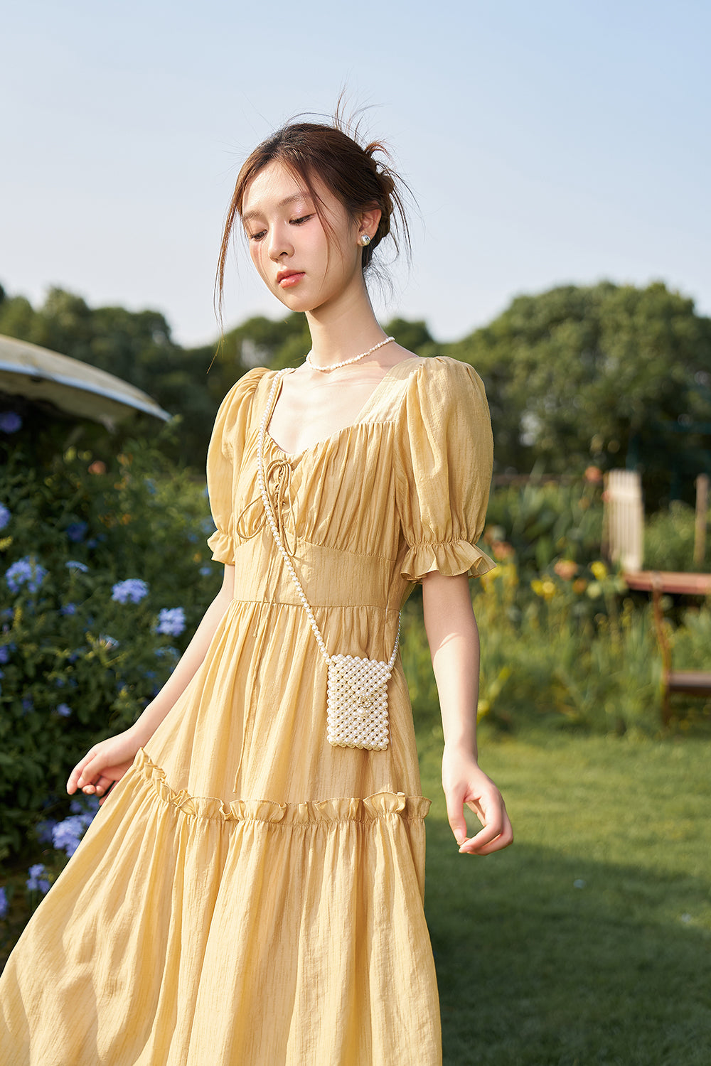 A-line Floral Maxi Dress for Women