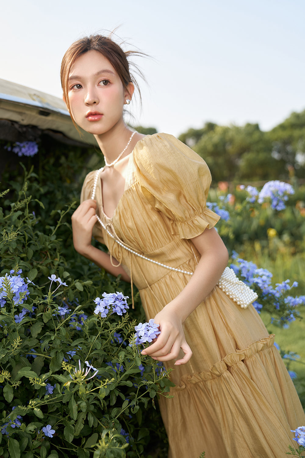 A-line Floral Maxi Dress for Women