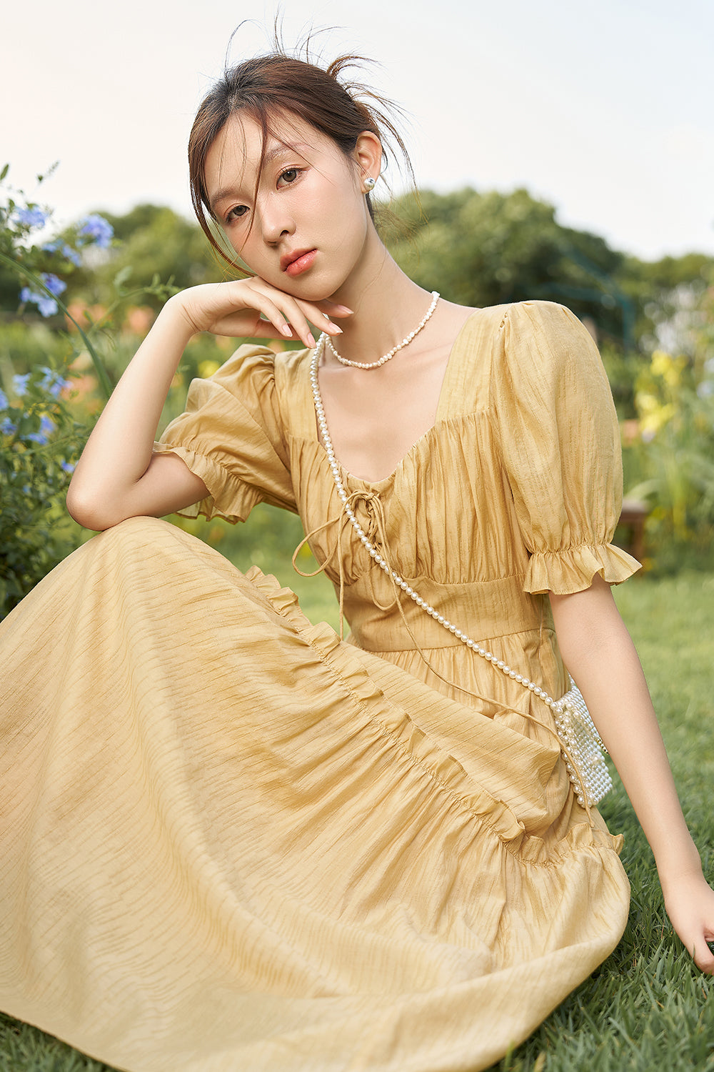 A-line Floral Maxi Dress for Women