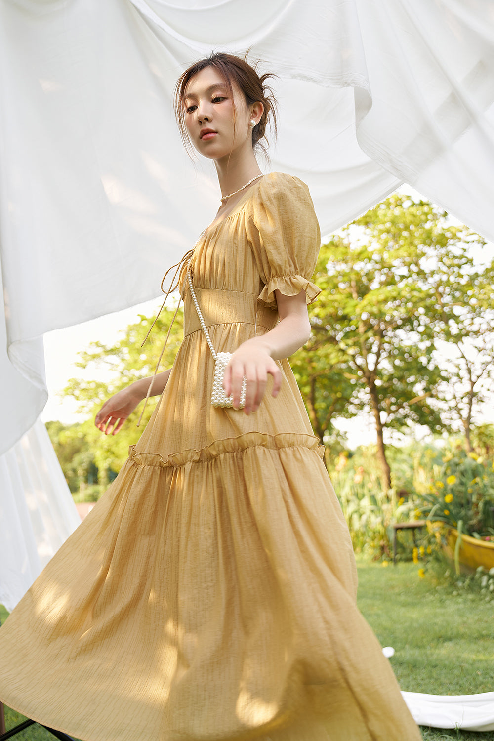 A-line Floral Maxi Dress for Women