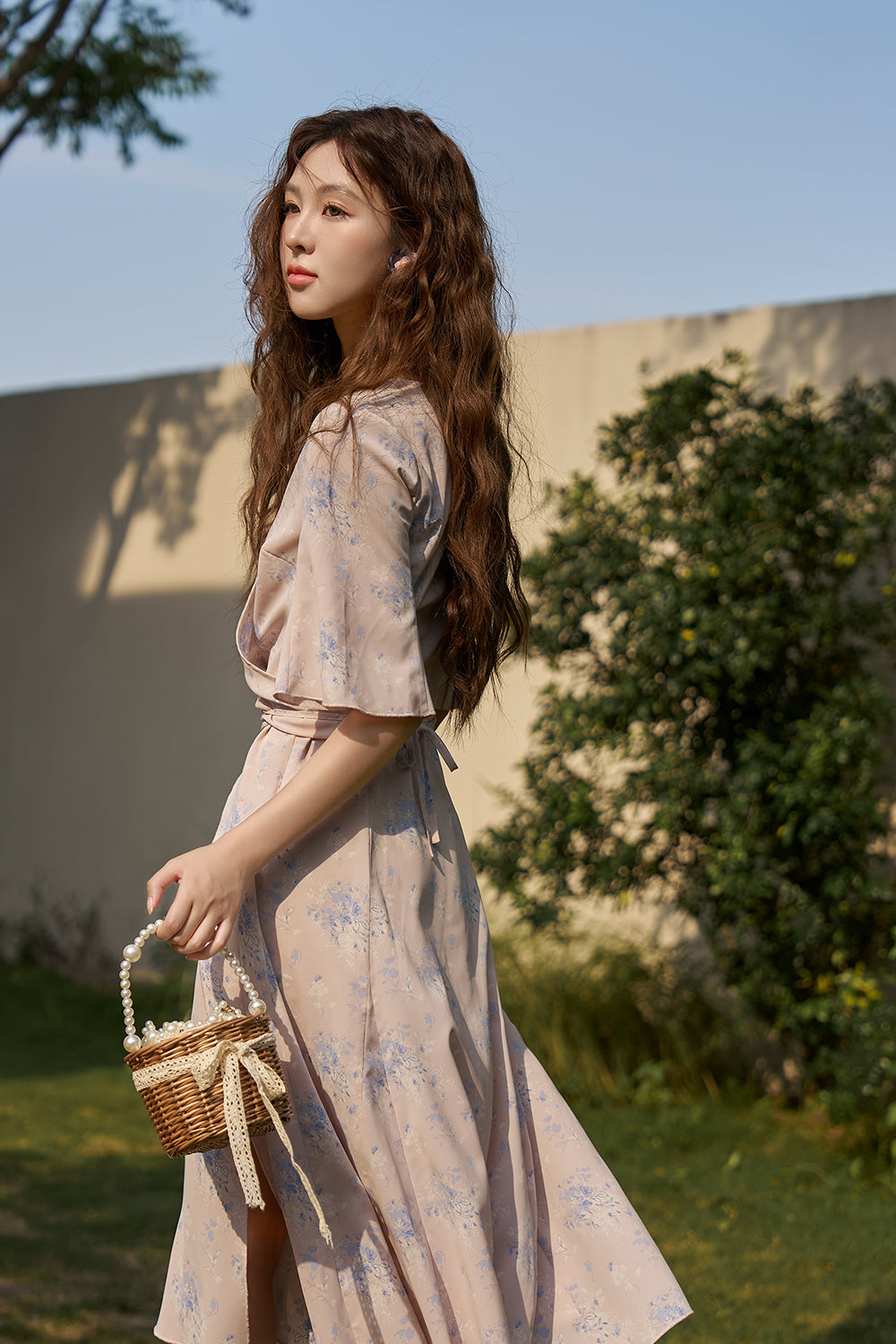 A-line Floral Maxi Dress for Women