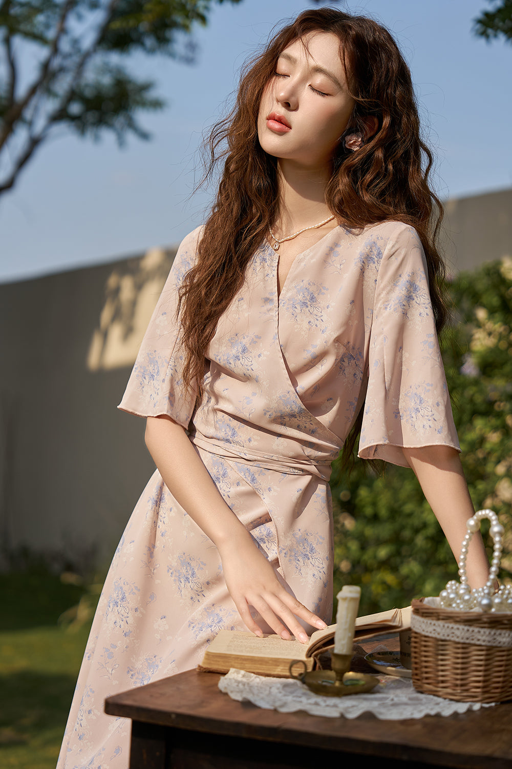 A-line Floral Maxi Dress for Women