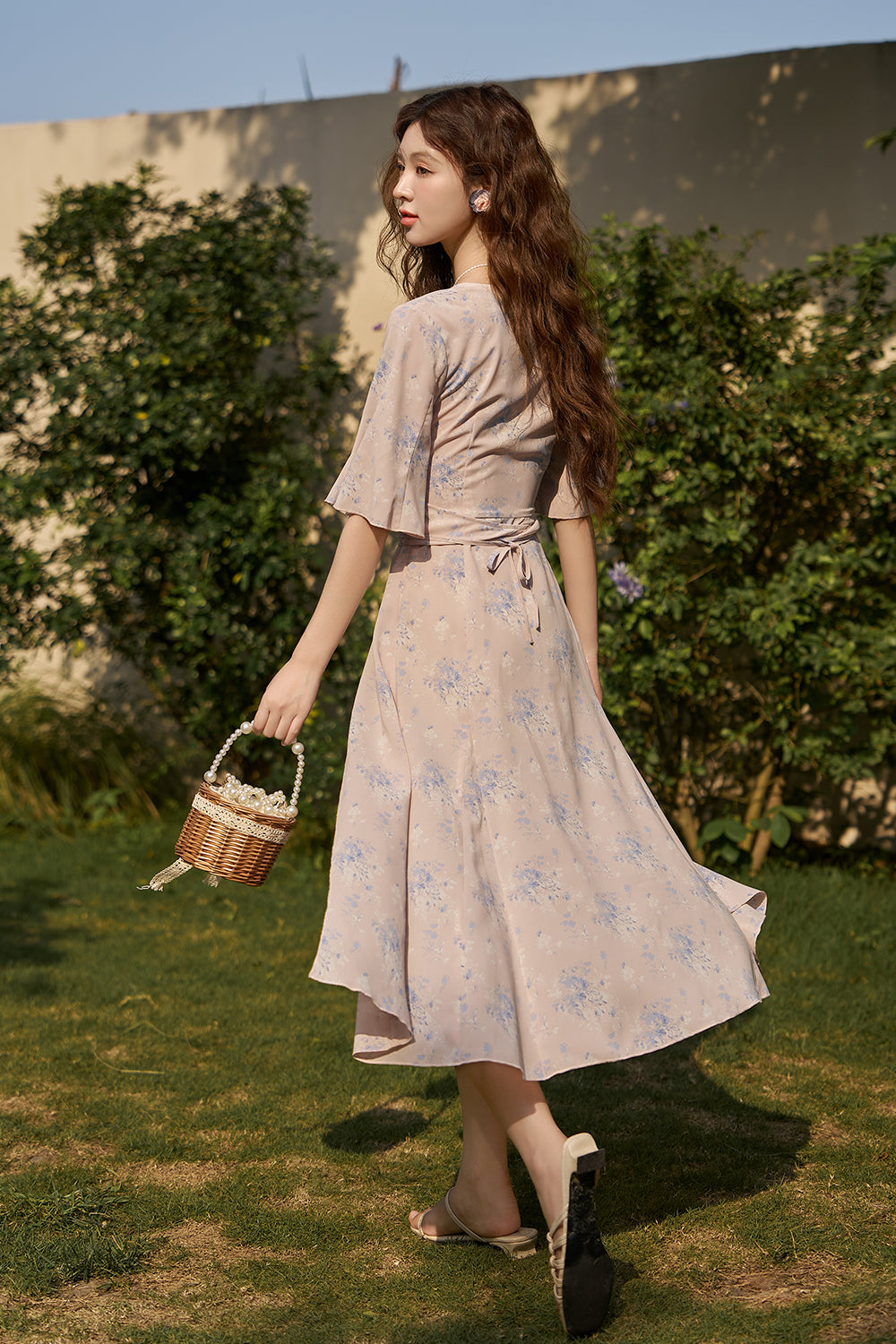 A-line Floral Maxi Dress for Women