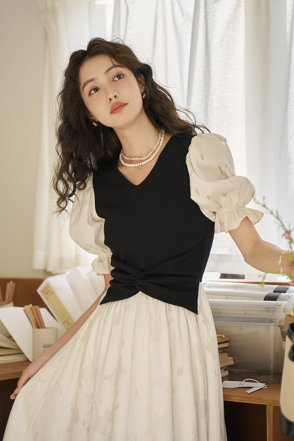 Gaun Maxi A-line untuk Wanita