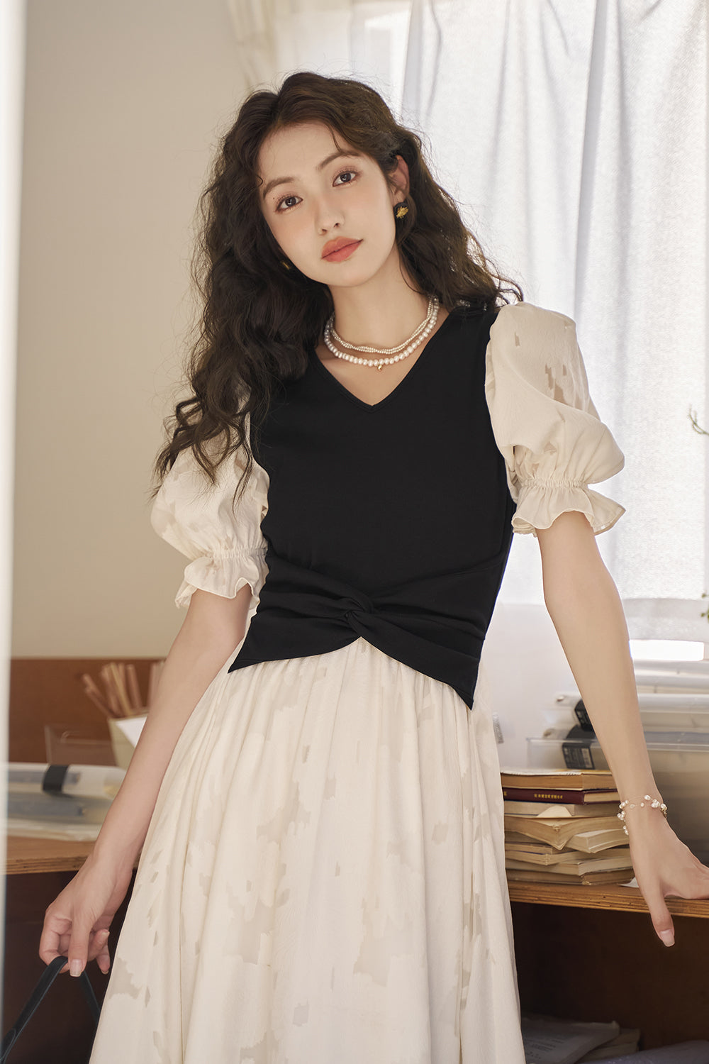 Gaun Maxi A-line untuk Wanita