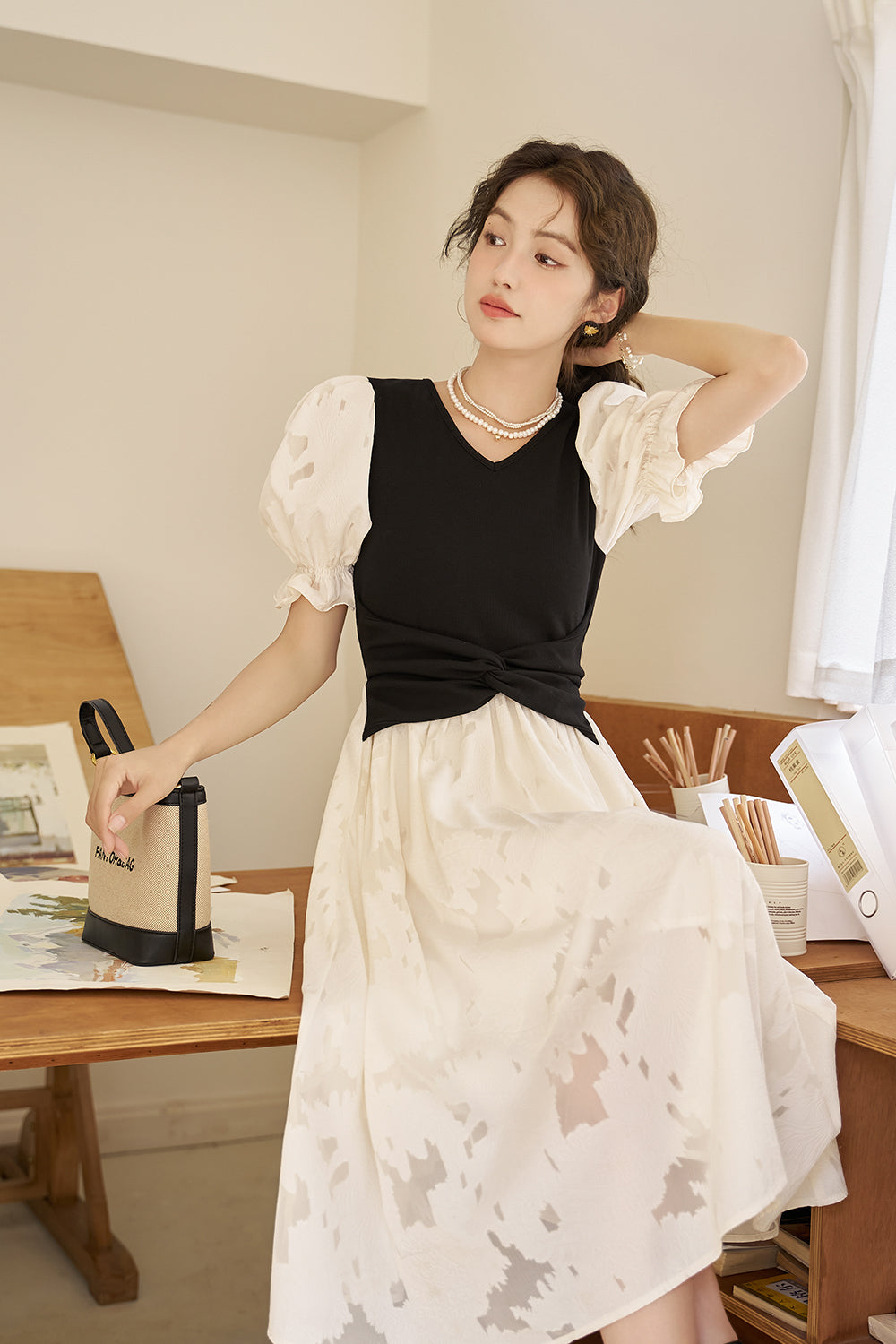 Gaun Maxi A-line untuk Wanita