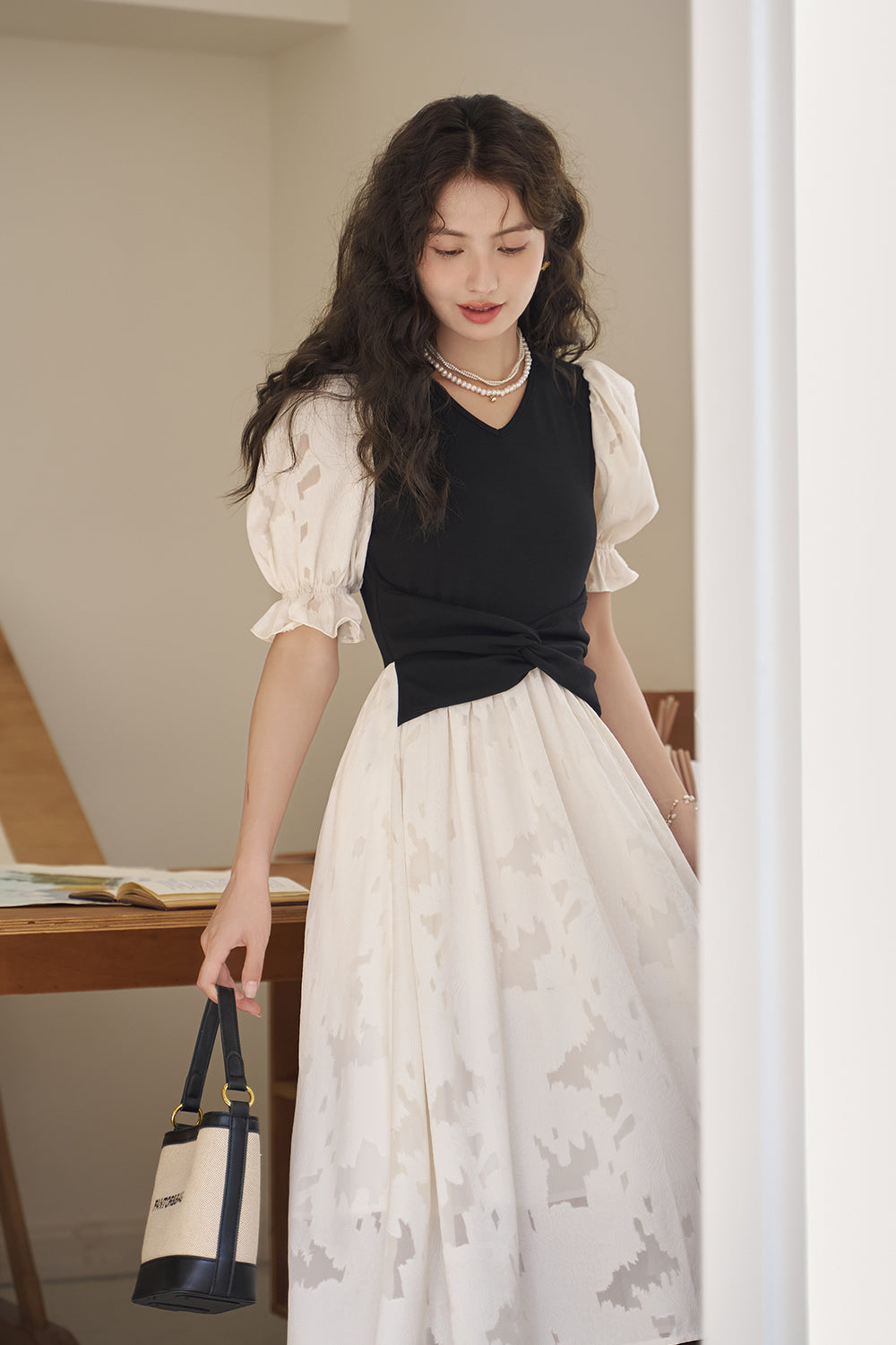 Gaun Maxi A-line untuk Wanita