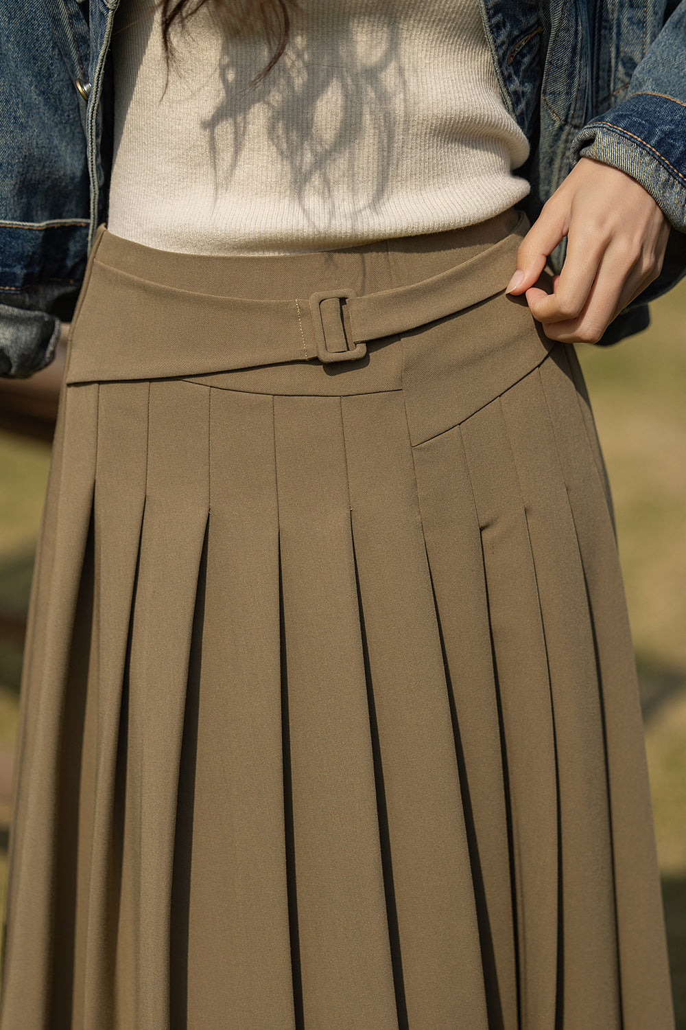 A Line Maxi Skirt for Women