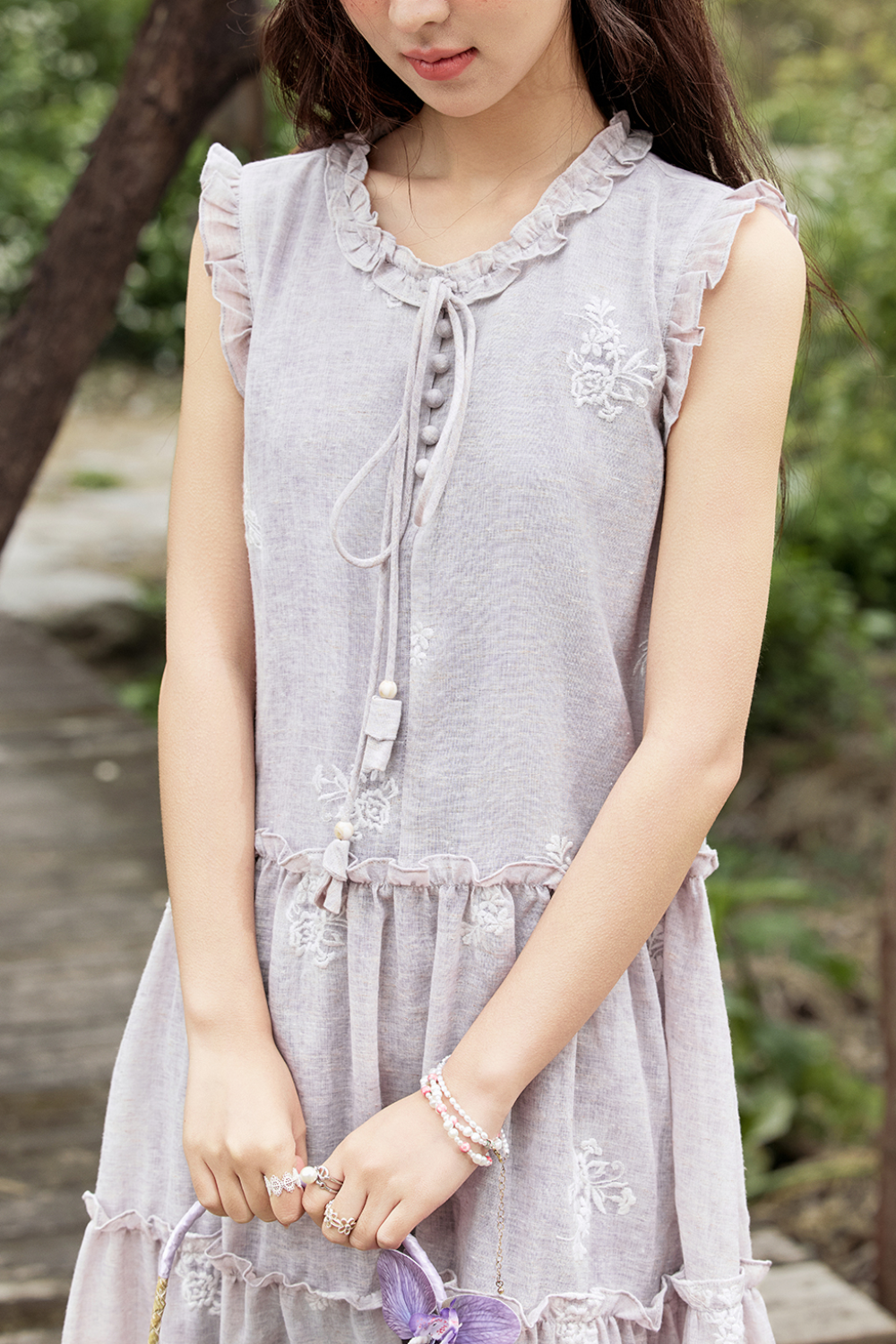 Gaun Tanpa Lengan Model A untuk Wanita