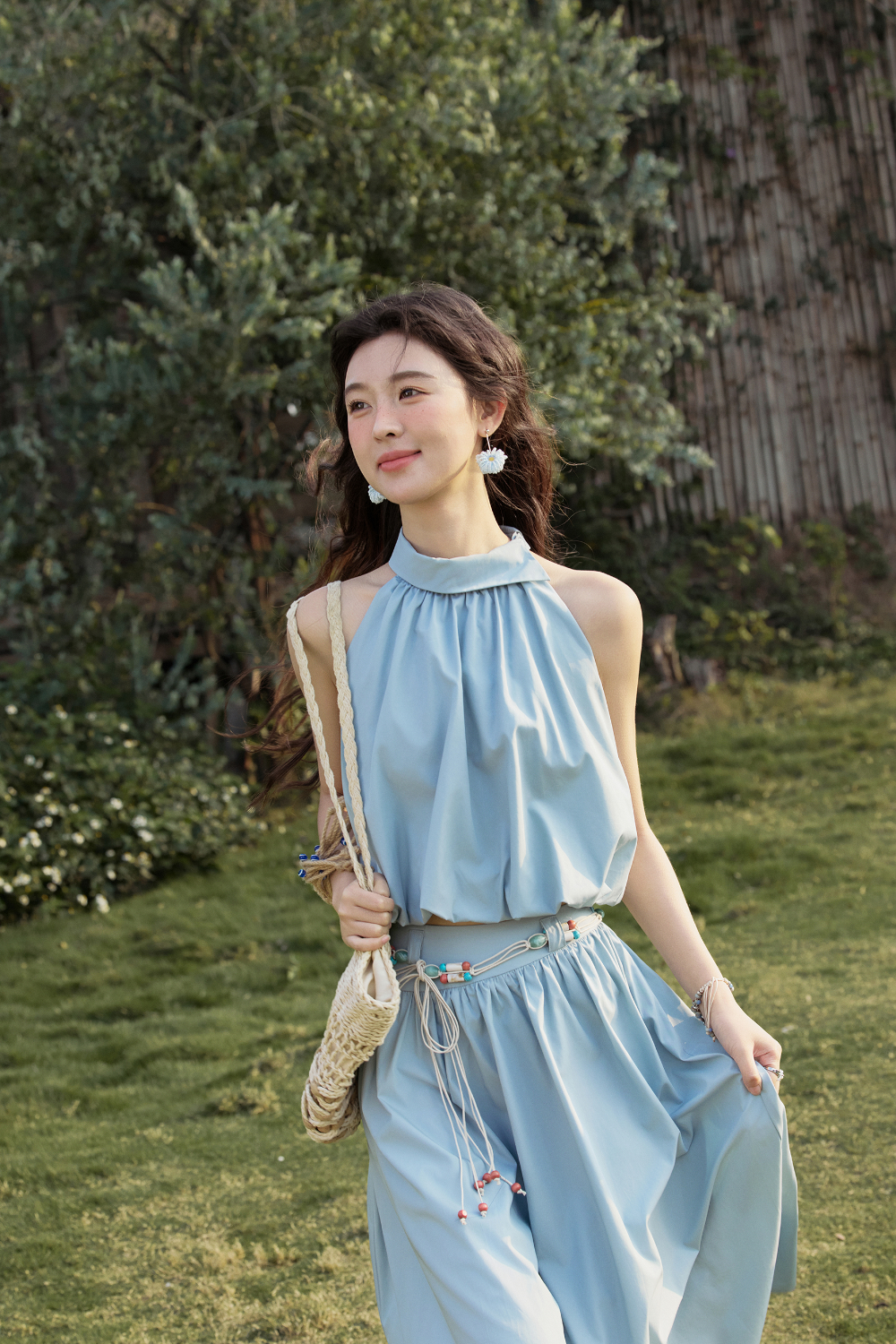 Halter Blouse and Skirt Set