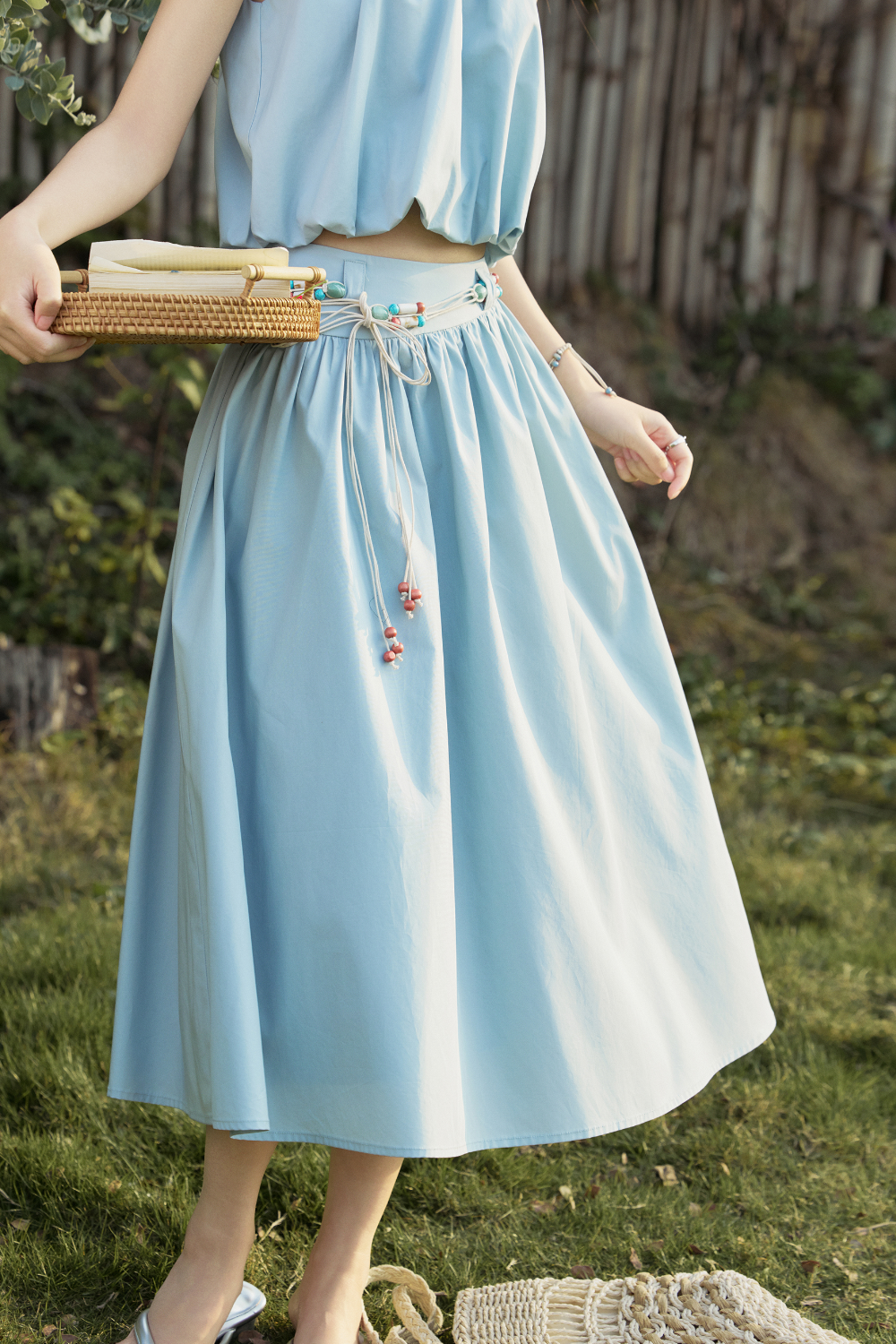 Halter Blouse and Skirt Set